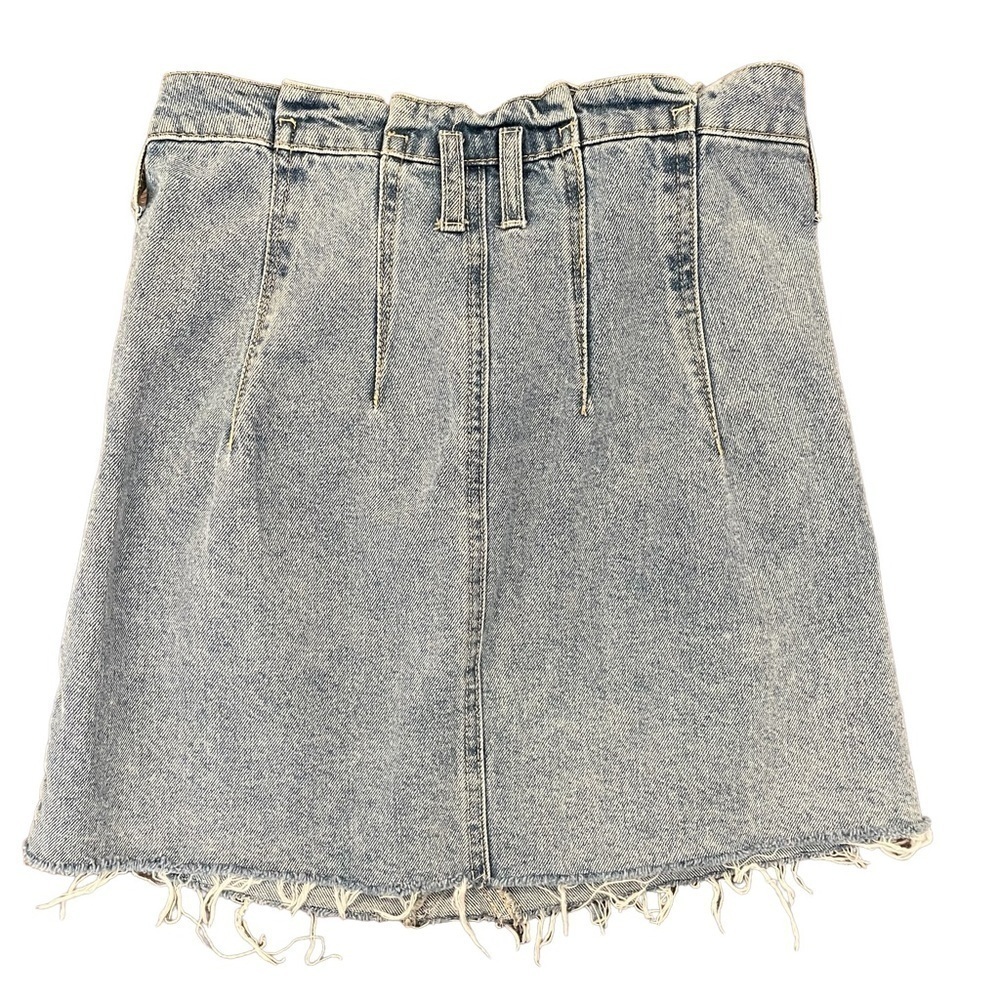 We the Free East of Eden Frayed Denim Mini Skirt, Size 25 - Picture 4 of 7